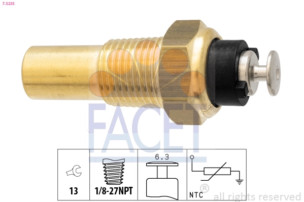 Sensor, coolant temperature