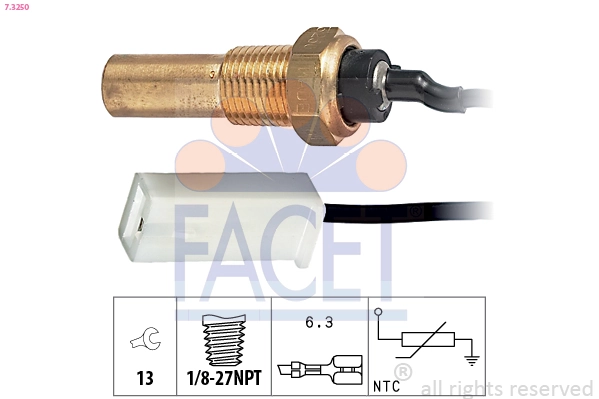 Sensor, coolant temperature