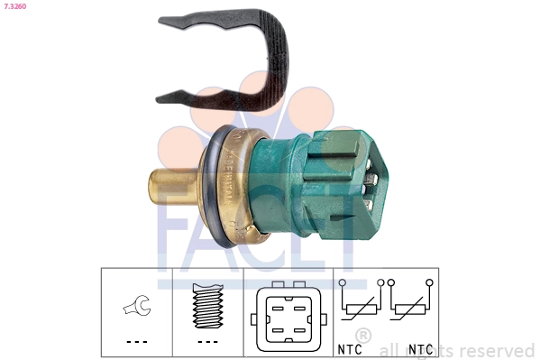 Sensor, coolant temperature