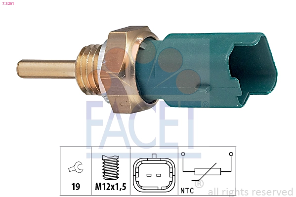 Sensor, coolant temperature