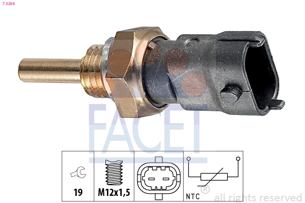 Sensor, coolant temperature