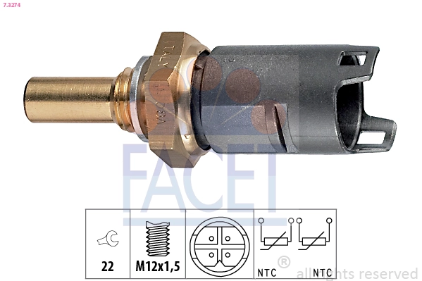 Sensor, coolant temperature