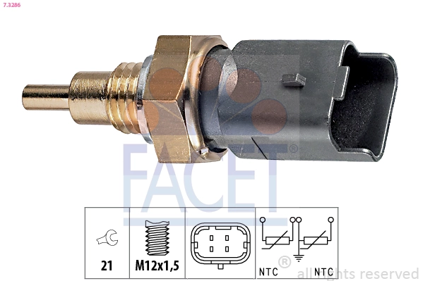 Sensor, coolant temperature