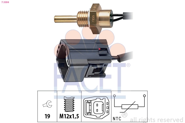 Sensor, coolant temperature