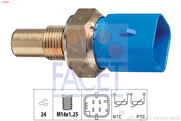 Sensor, coolant temperature