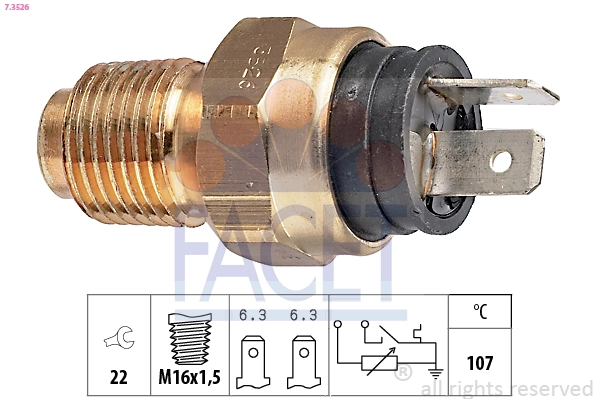 Sensor, coolant temperature
