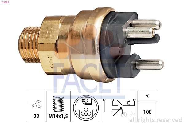 Sensor, coolant temperature