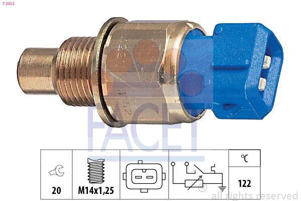 Sensor, coolant temperature
