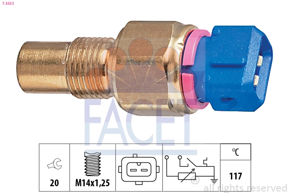 Sensor, coolant temperature