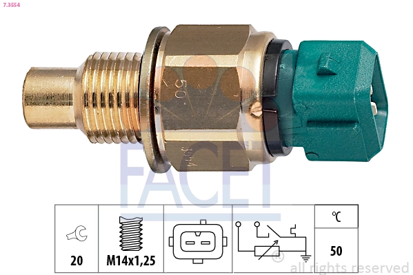 Sensor, coolant temperature