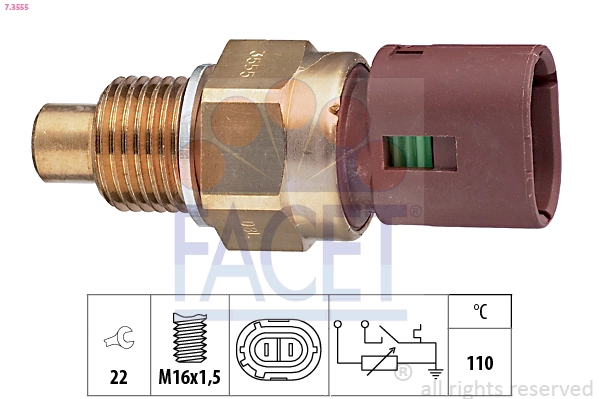 Sensor, coolant temperature