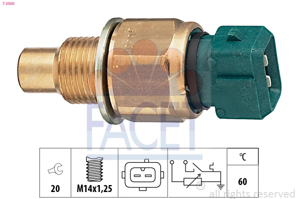 Sensor, coolant temperature