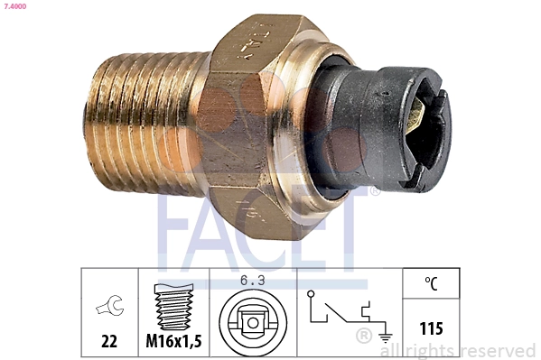 Temperature Switch, coolant warning lamp