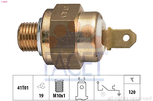 Temperature Switch, coolant warning lamp