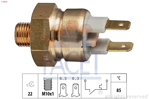Temperature Switch, coolant warning lamp