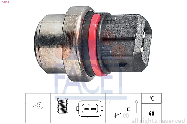 Temperature Switch, coolant warning lamp