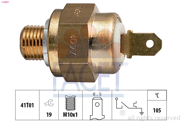 Temperature Switch, coolant warning lamp