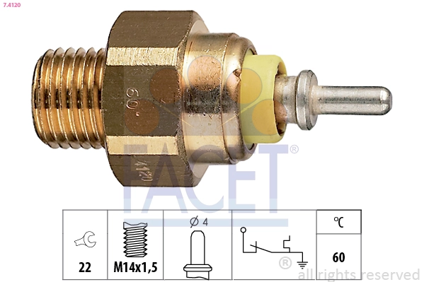 Temperature Switch, coolant warning lamp