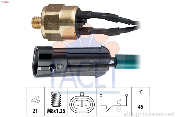 Temperature Switch, coolant warning lamp