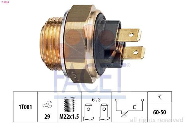 Temperature Switch, radiator fan