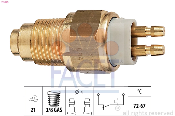Temperature Switch, radiator fan