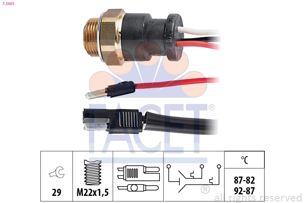 Temperature Switch, radiator fan