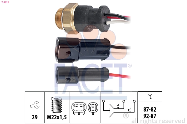 Temperature Switch, radiator fan