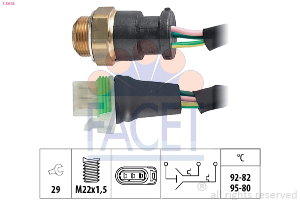 Temperature Switch, radiator fan