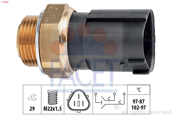 Temperature Switch, radiator fan