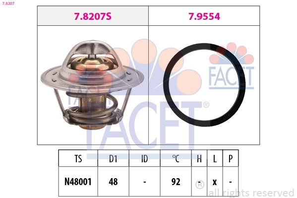 Thermostat, coolant