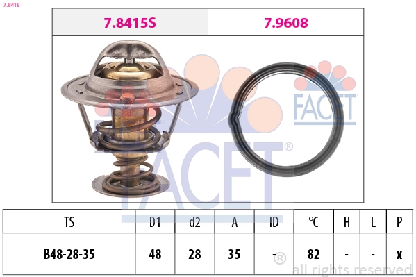Thermostat, coolant