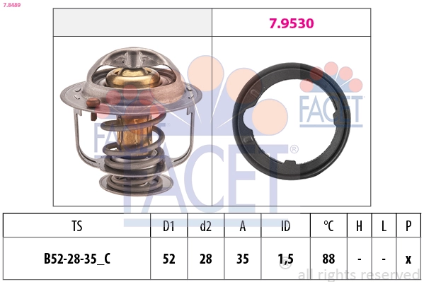Thermostat, coolant