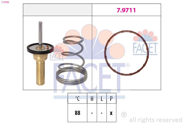 Thermostat, coolant