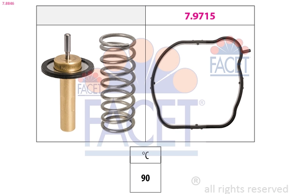 Thermostat, coolant