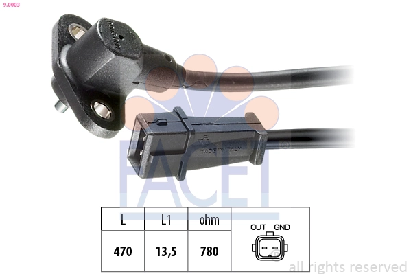Sensor, crankshaft pulse