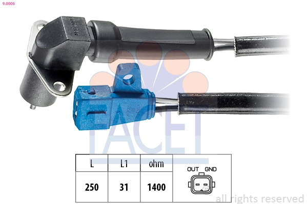 Sensor, crankshaft pulse