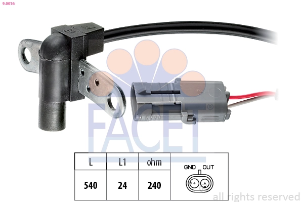 Sensor, crankshaft pulse