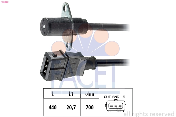 Sensor, crankshaft pulse