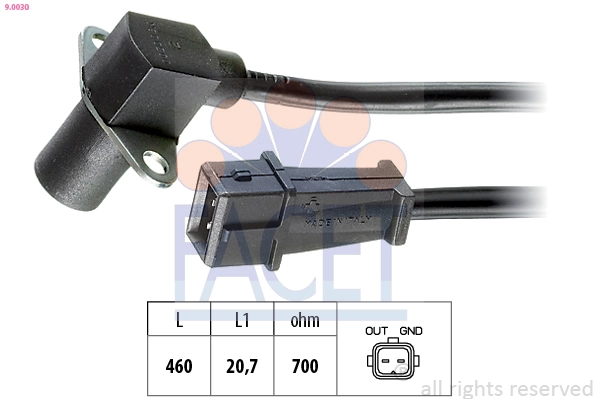 Sensor, crankshaft pulse