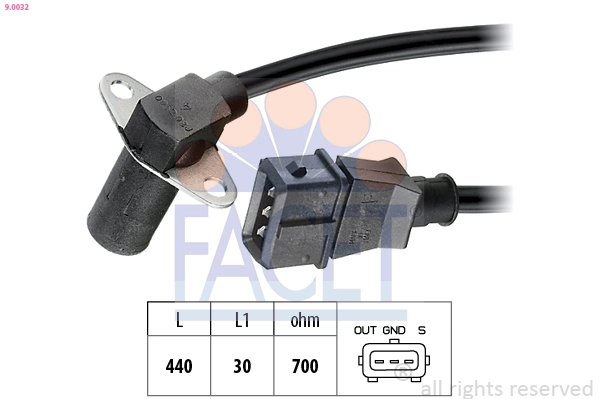 Sensor, crankshaft pulse