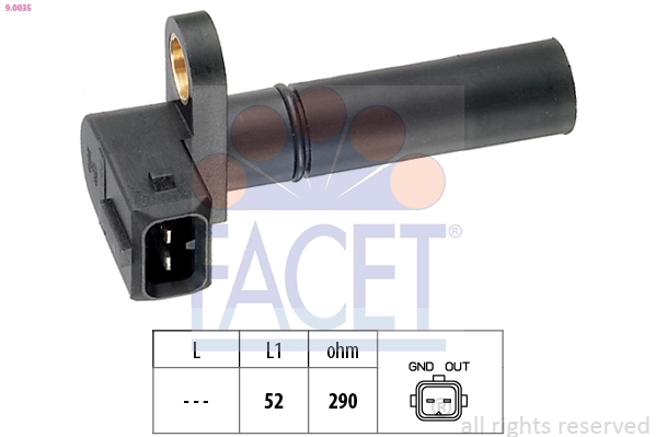 Sensor, crankshaft pulse