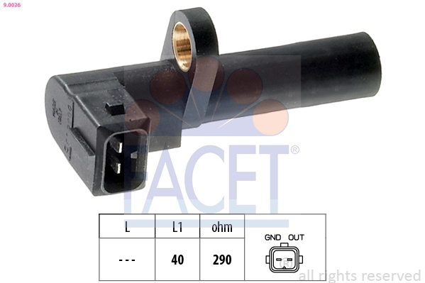 Sensor, crankshaft pulse