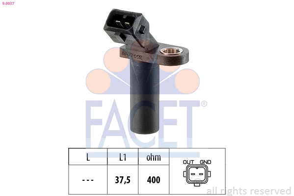 Sensor, crankshaft pulse