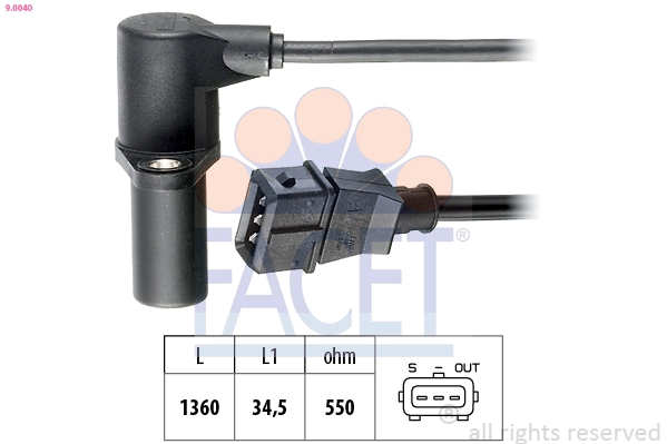 Sensor, crankshaft pulse
