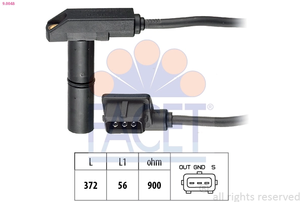 Sensor, crankshaft pulse