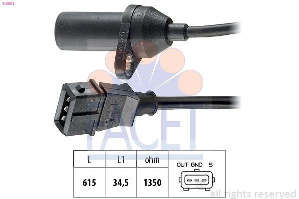 Sensor, crankshaft pulse
