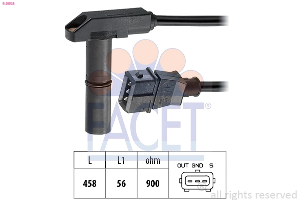 Sensor, crankshaft pulse