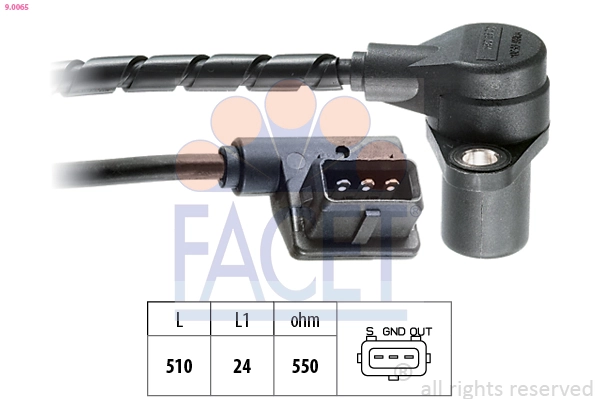 Sensor, crankshaft pulse