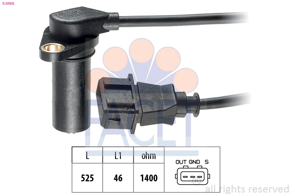 Sensor, crankshaft pulse