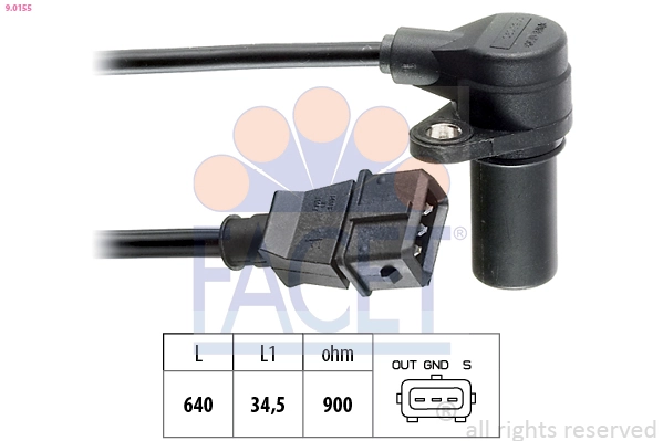 Sensor, crankshaft pulse